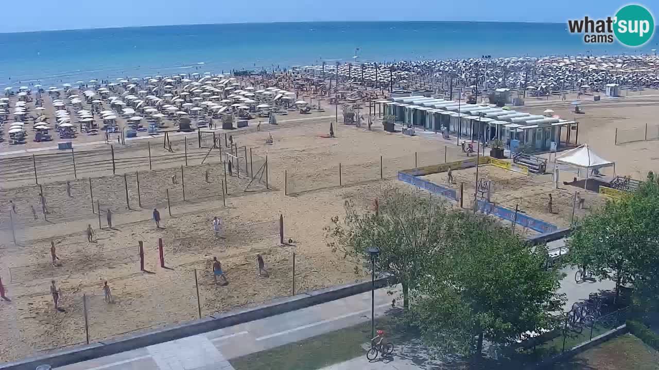 Webcam en vivo playa Bibione – vista desde Ashanti ApartHotel