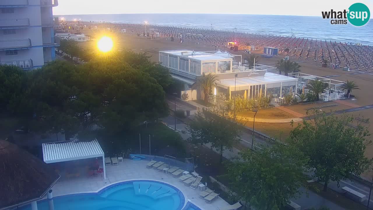 Web kamera Bibione plaža – pogled sa Ashanti ApartHotela
