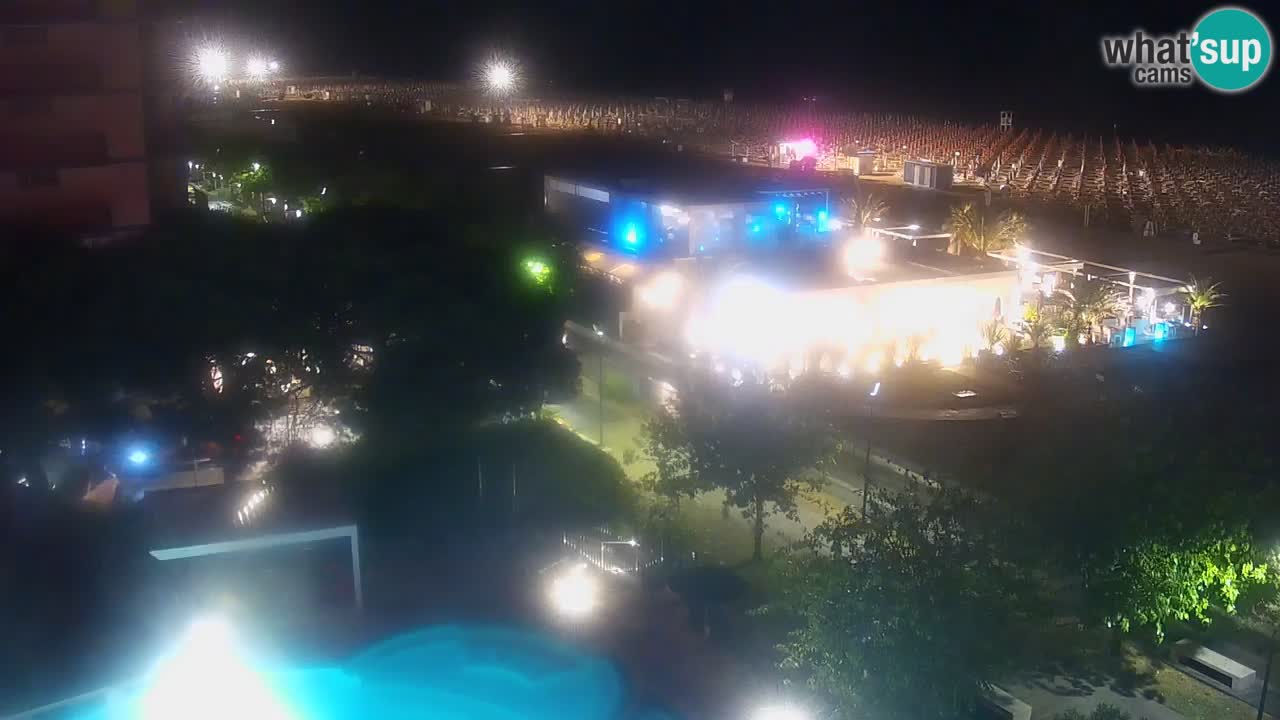 Web kamera Bibione plaža – pogled sa Ashanti ApartHotela