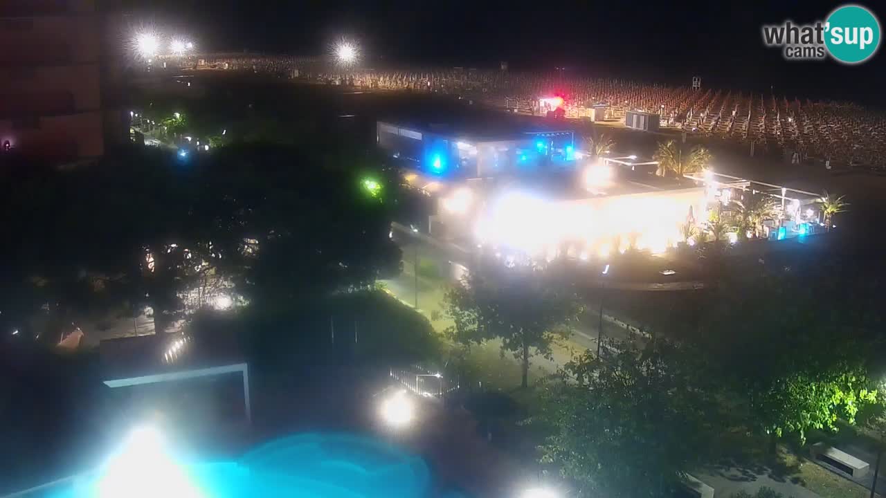 Webcam en direct plage de Bibione – vue depuis Ashanti ApartHotel