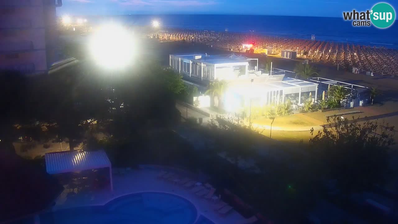 Webcam en vivo playa Bibione – vista desde Ashanti ApartHotel