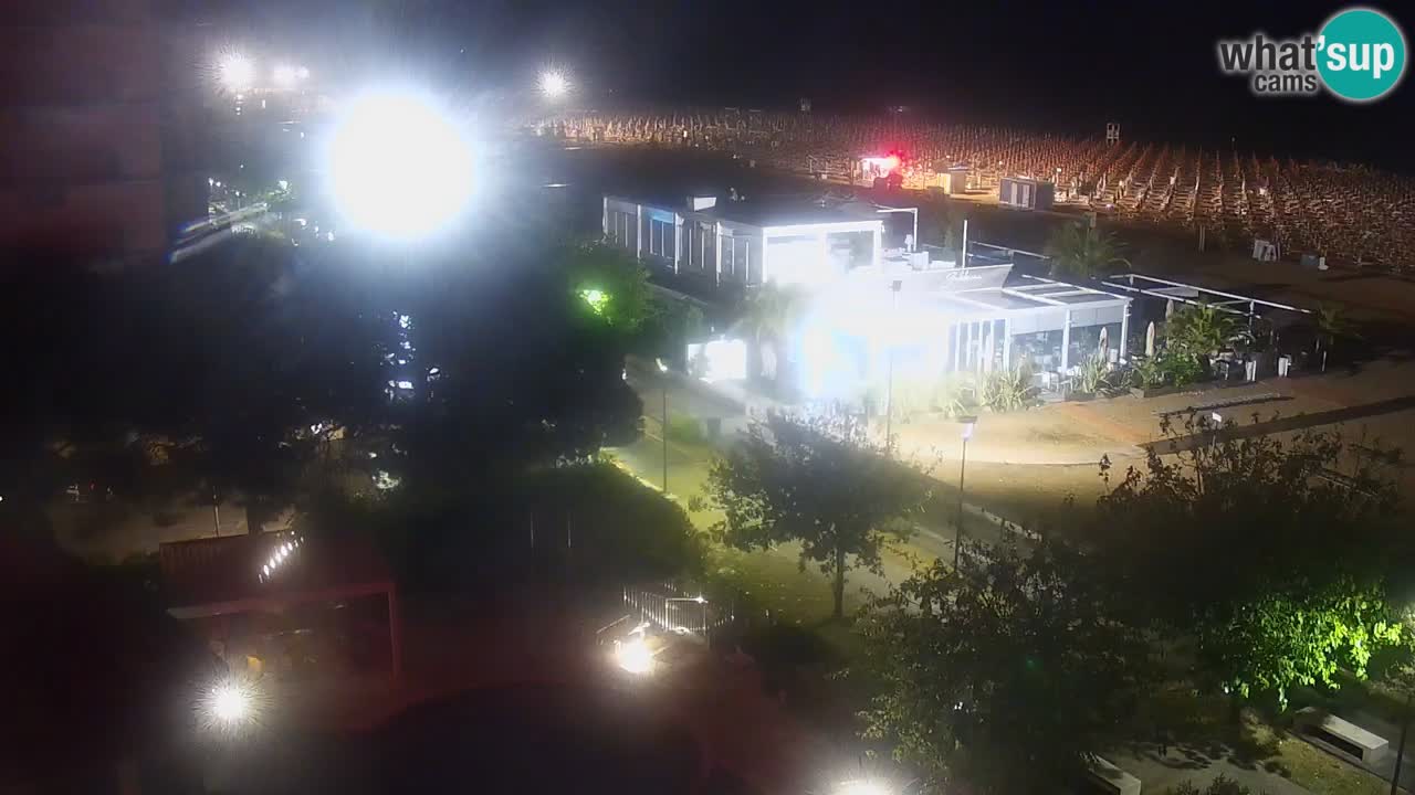 Webcam en vivo playa Bibione – vista desde Ashanti ApartHotel