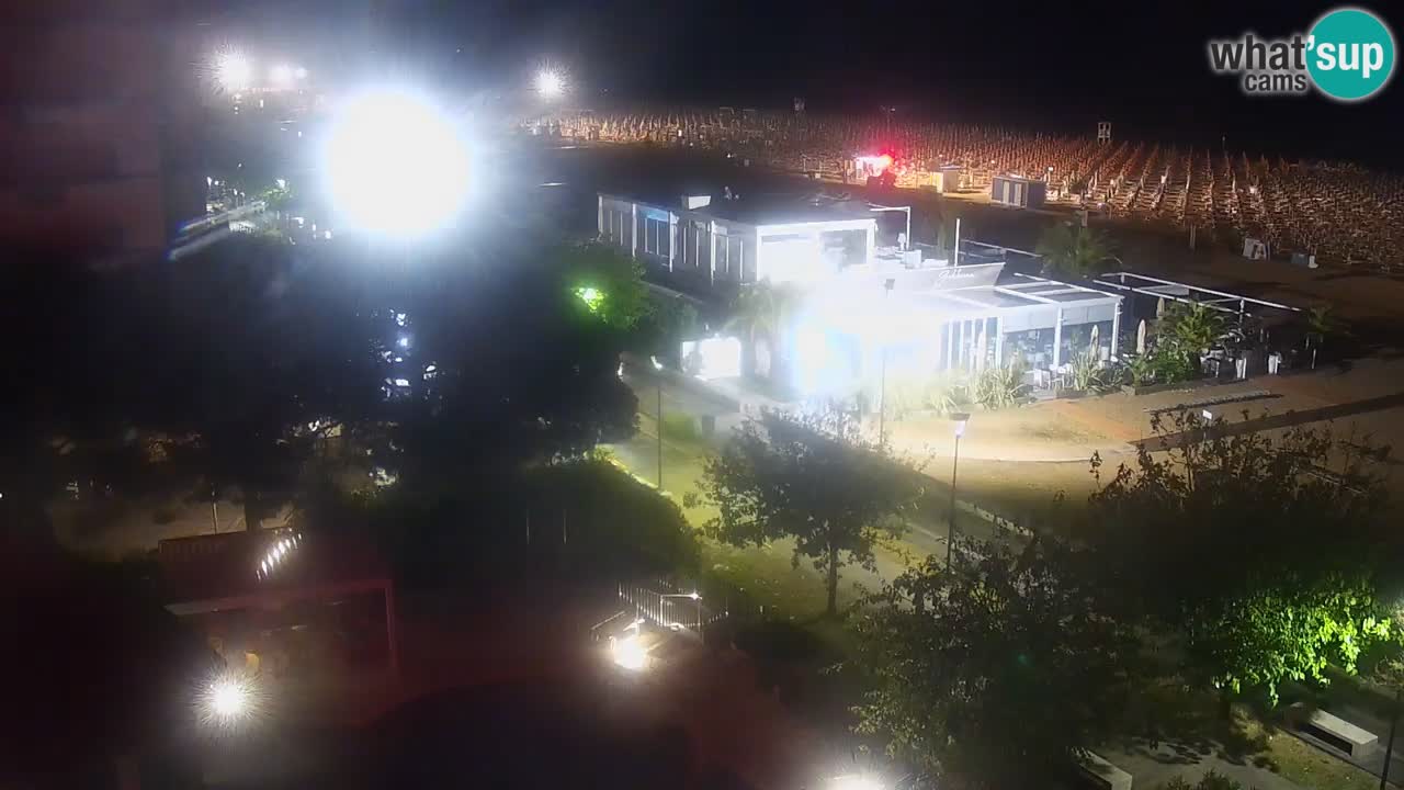 Webcam en direct plage de Bibione – vue depuis Ashanti ApartHotel
