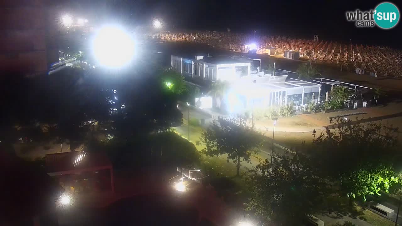 Webcam en vivo playa Bibione – vista desde Ashanti ApartHotel