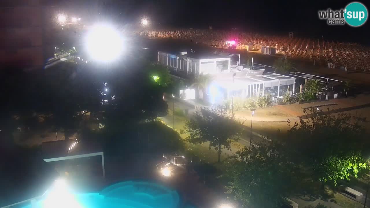 Webcam en vivo playa Bibione – vista desde Ashanti ApartHotel