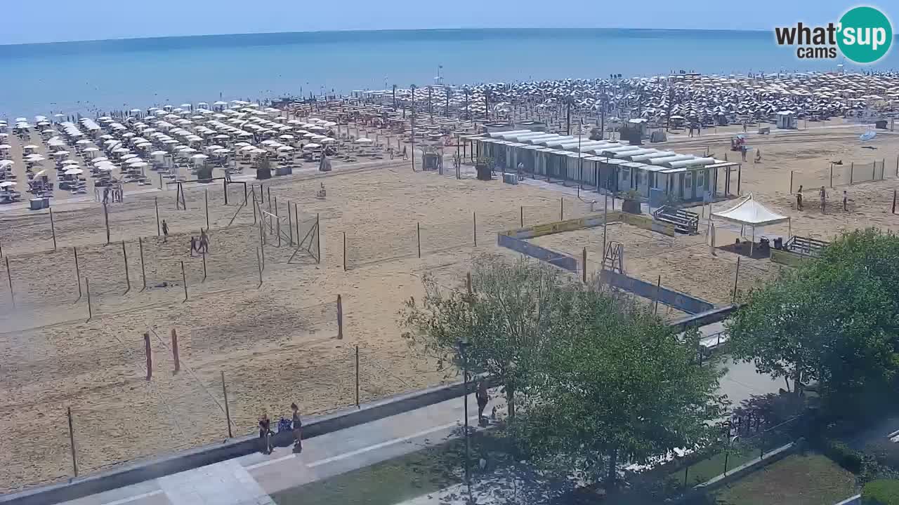 Web kamera Bibione plaža – pogled sa Ashanti ApartHotela