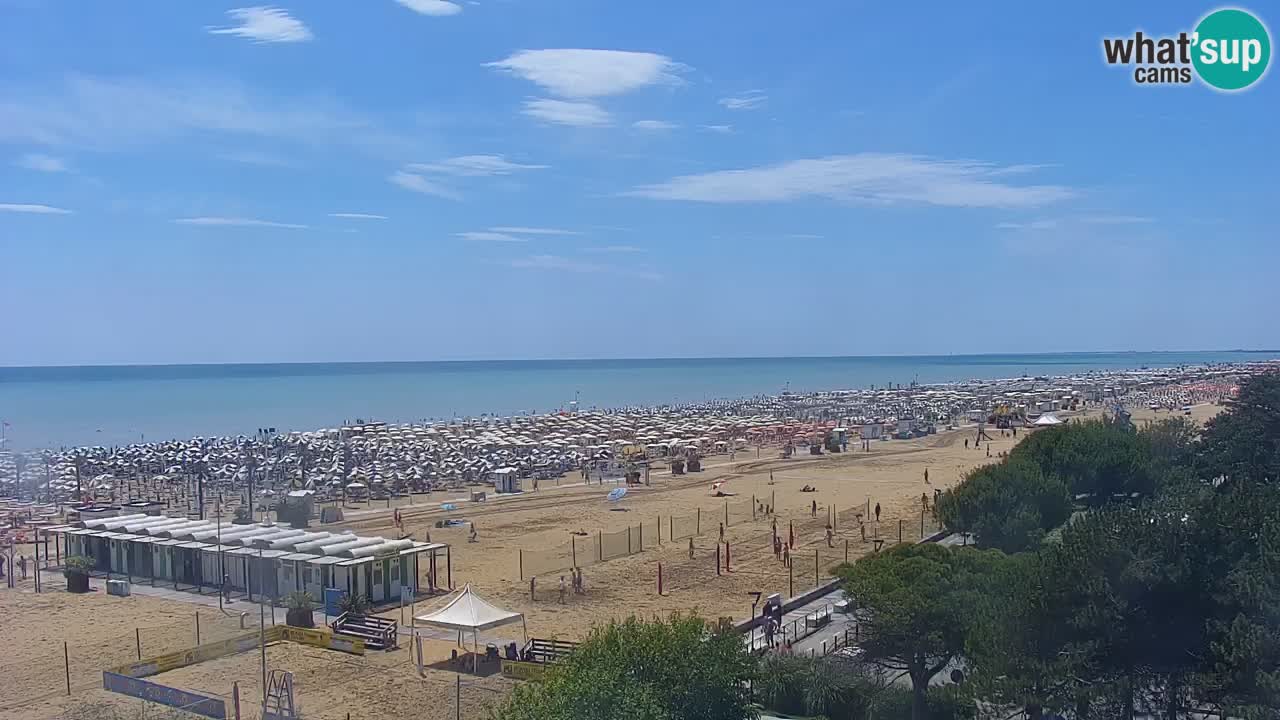 Webcam en direct plage de Bibione – vue depuis Ashanti ApartHotel