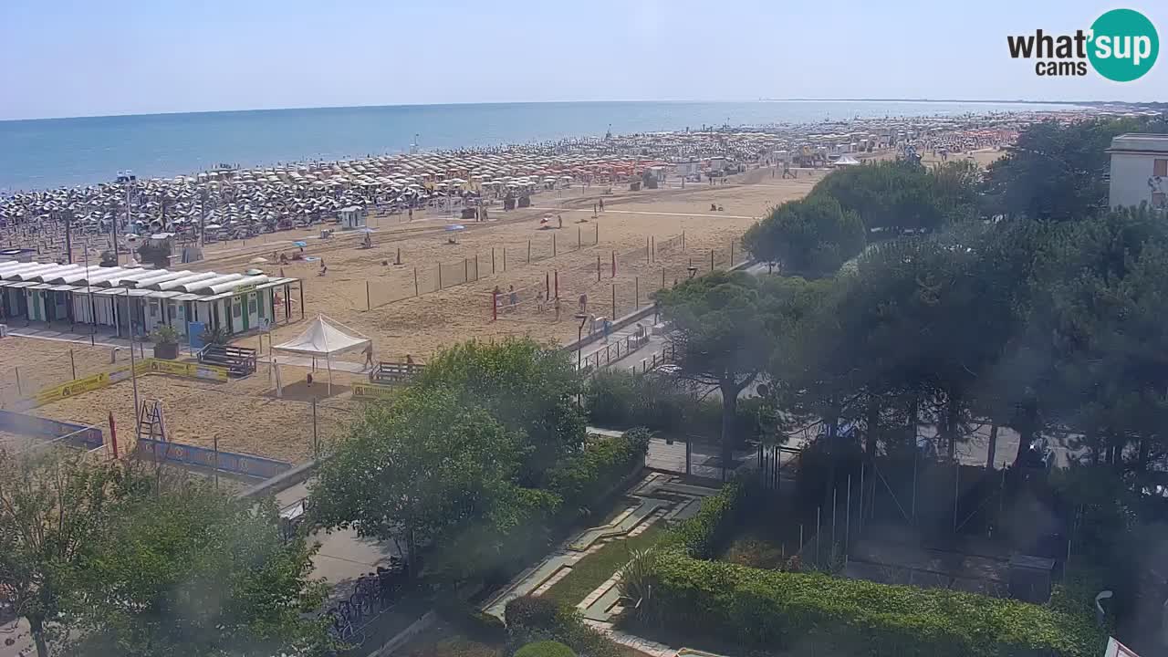 Webcam en direct plage de Bibione – vue depuis Ashanti ApartHotel