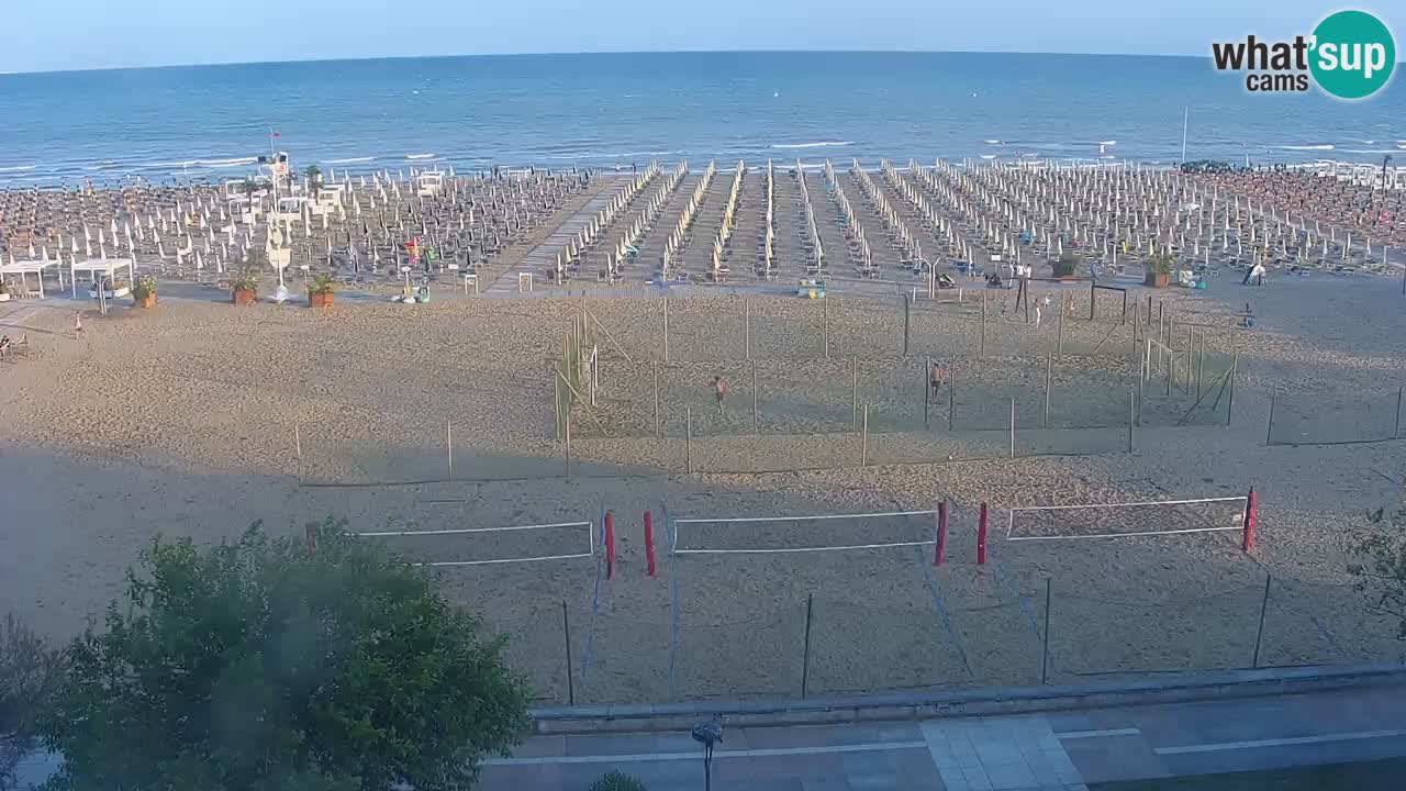 Webcam en vivo playa Bibione – vista desde Ashanti ApartHotel
