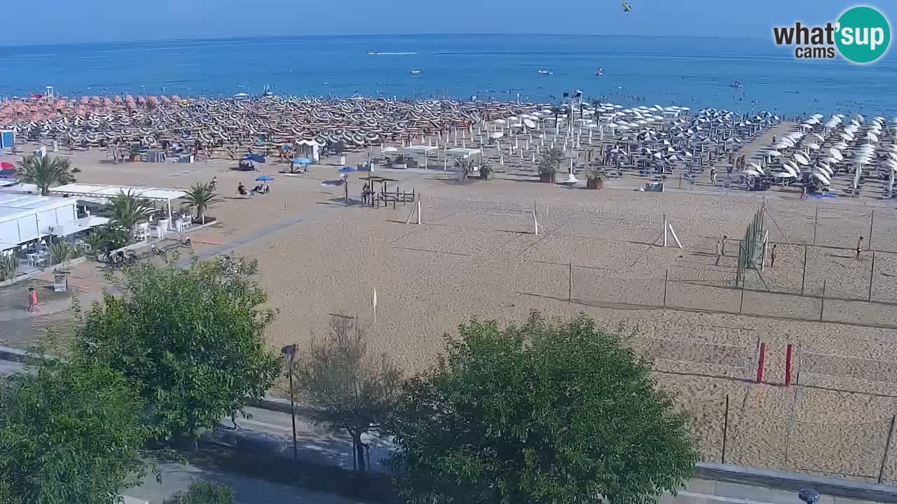 Web kamera Bibione plaža – pogled sa Ashanti ApartHotela