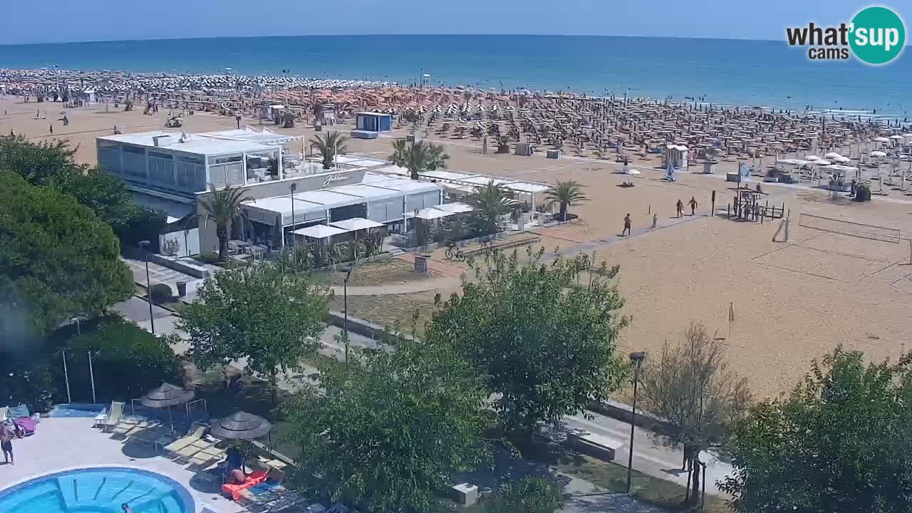 Live Webcam Bibione beach – view from Ashanti ApartHotel