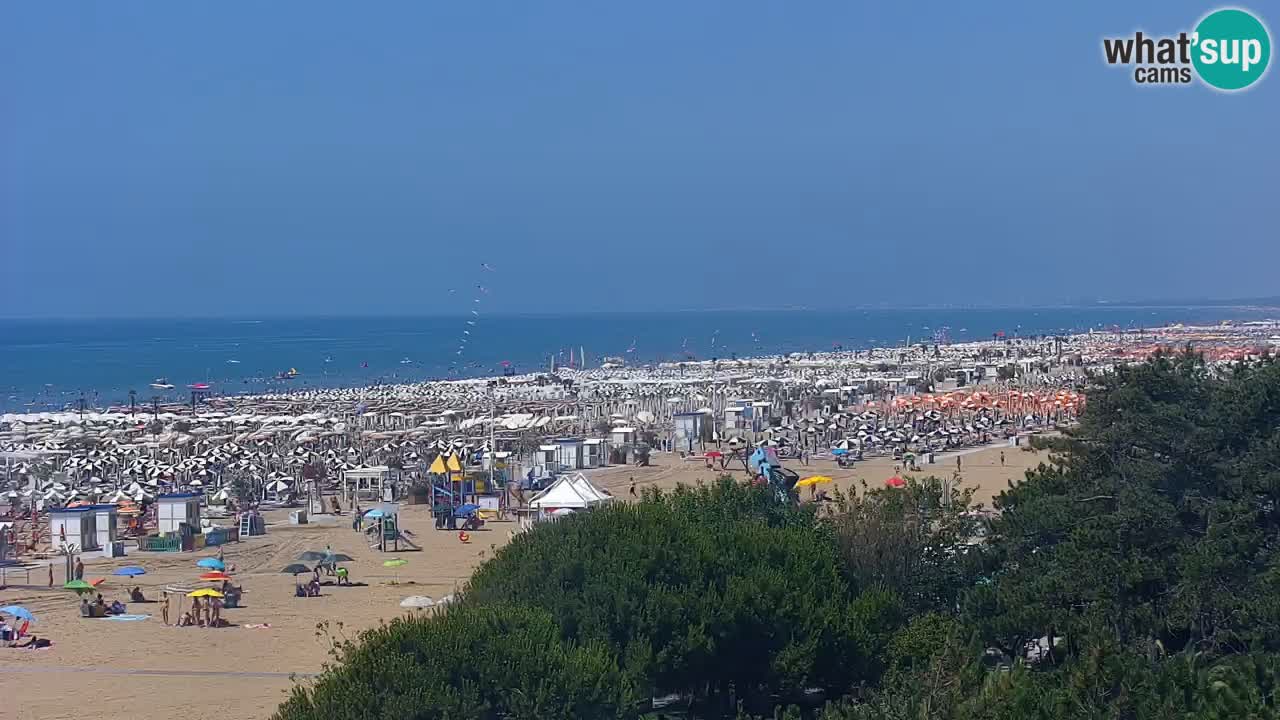 Webcam en direct plage de Bibione – vue depuis Ashanti ApartHotel