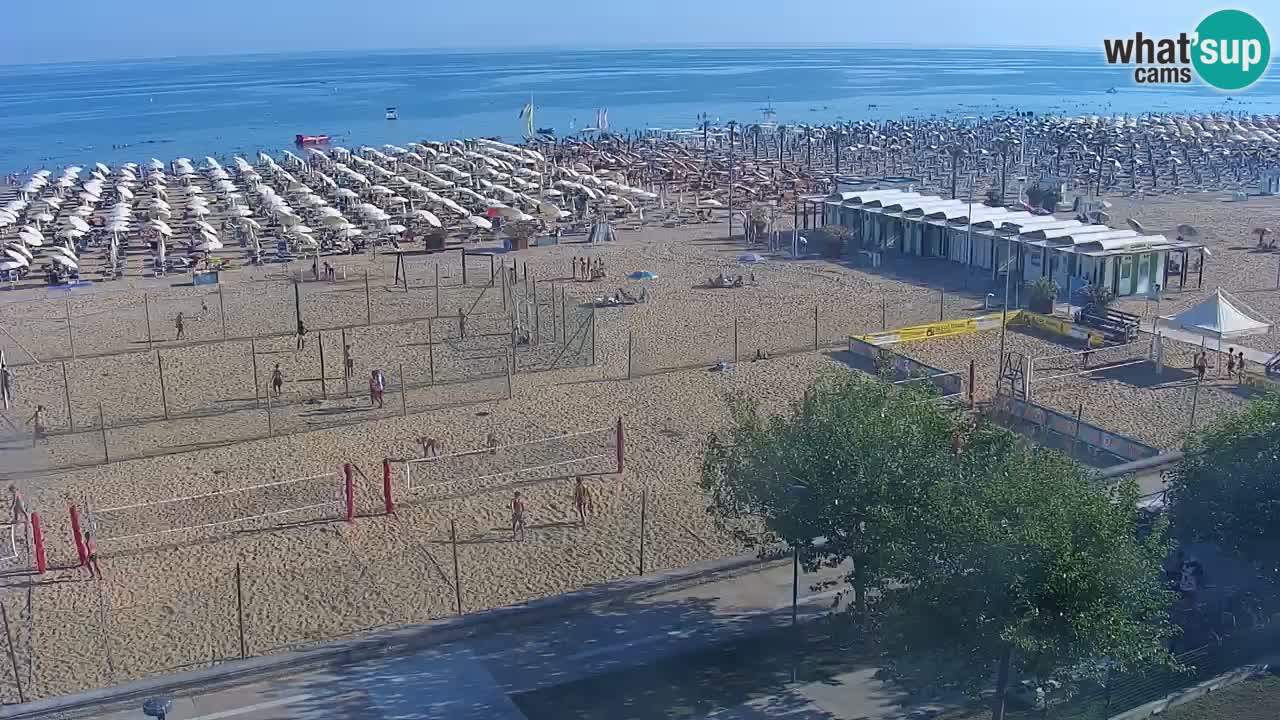 Web kamera Bibione plaža – pogled sa Ashanti ApartHotela