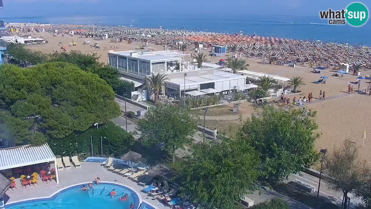 Web kamera Bibione plaža – pogled sa Ashanti ApartHotela