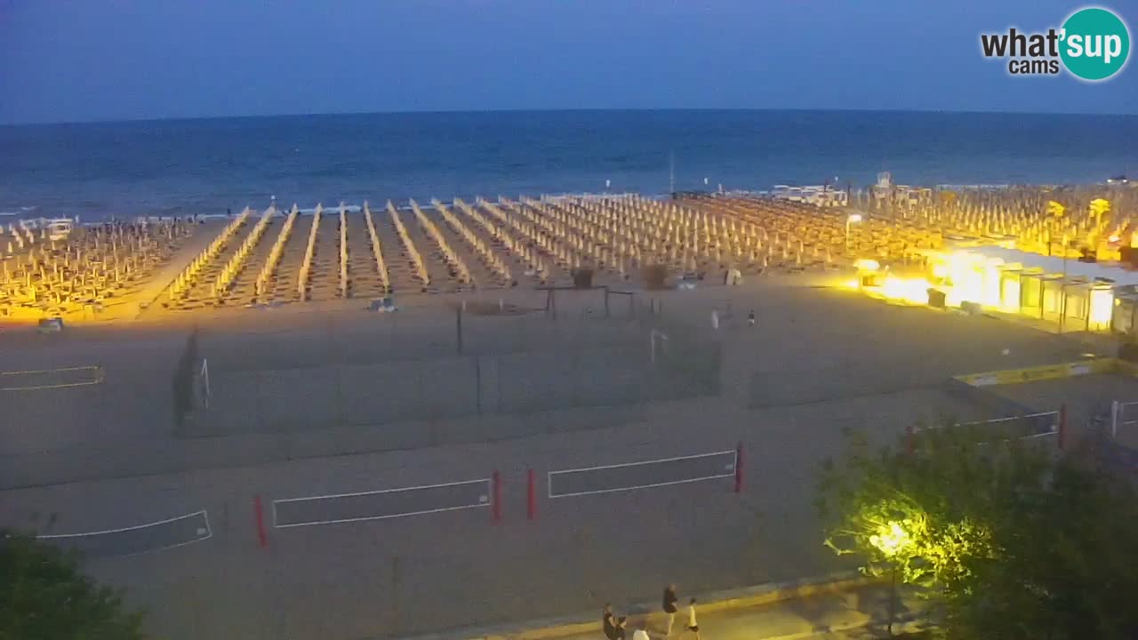 Webcam en direct plage de Bibione – vue depuis Ashanti ApartHotel