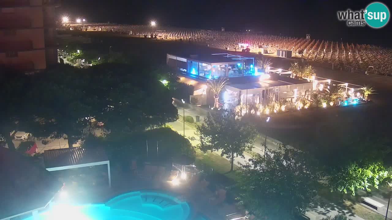 Webcam en vivo playa Bibione – vista desde Ashanti ApartHotel