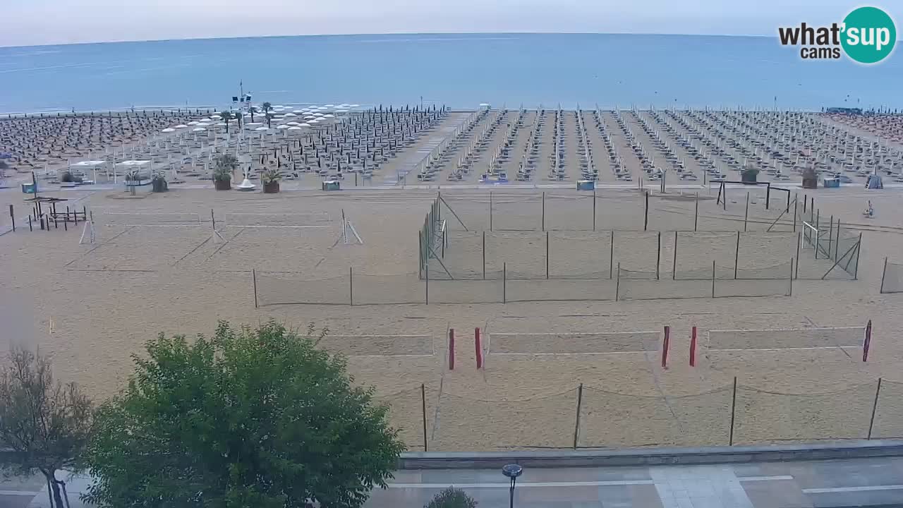Webcam en direct plage de Bibione – vue depuis Ashanti ApartHotel