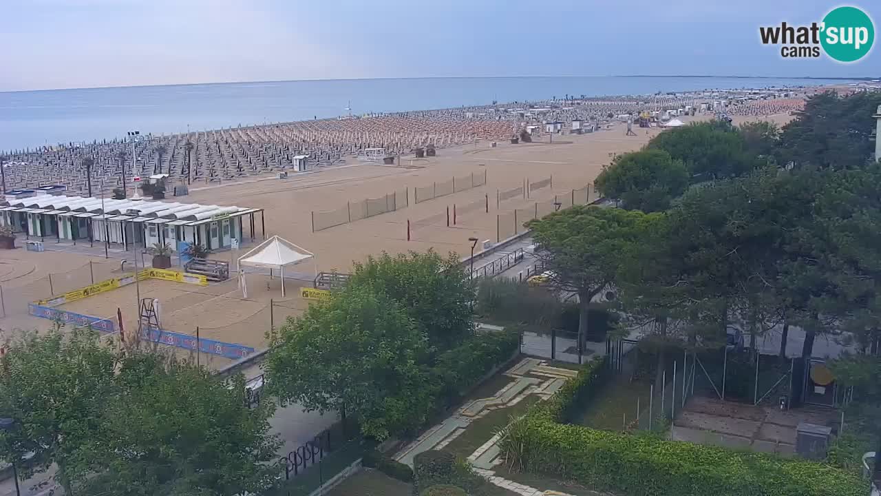 Webcam en vivo playa Bibione – vista desde Ashanti ApartHotel