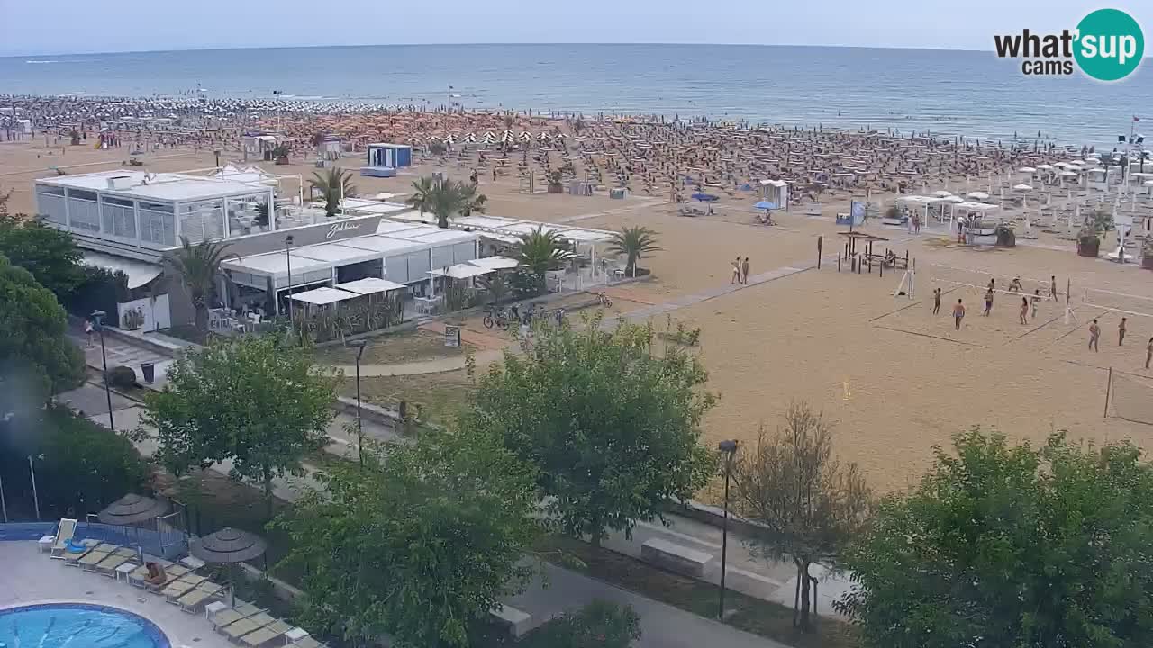 Webcam en vivo playa Bibione – vista desde Ashanti ApartHotel