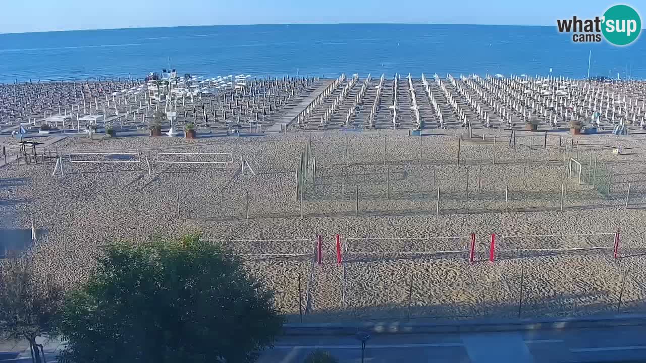 Webcam en direct plage de Bibione – vue depuis Ashanti ApartHotel