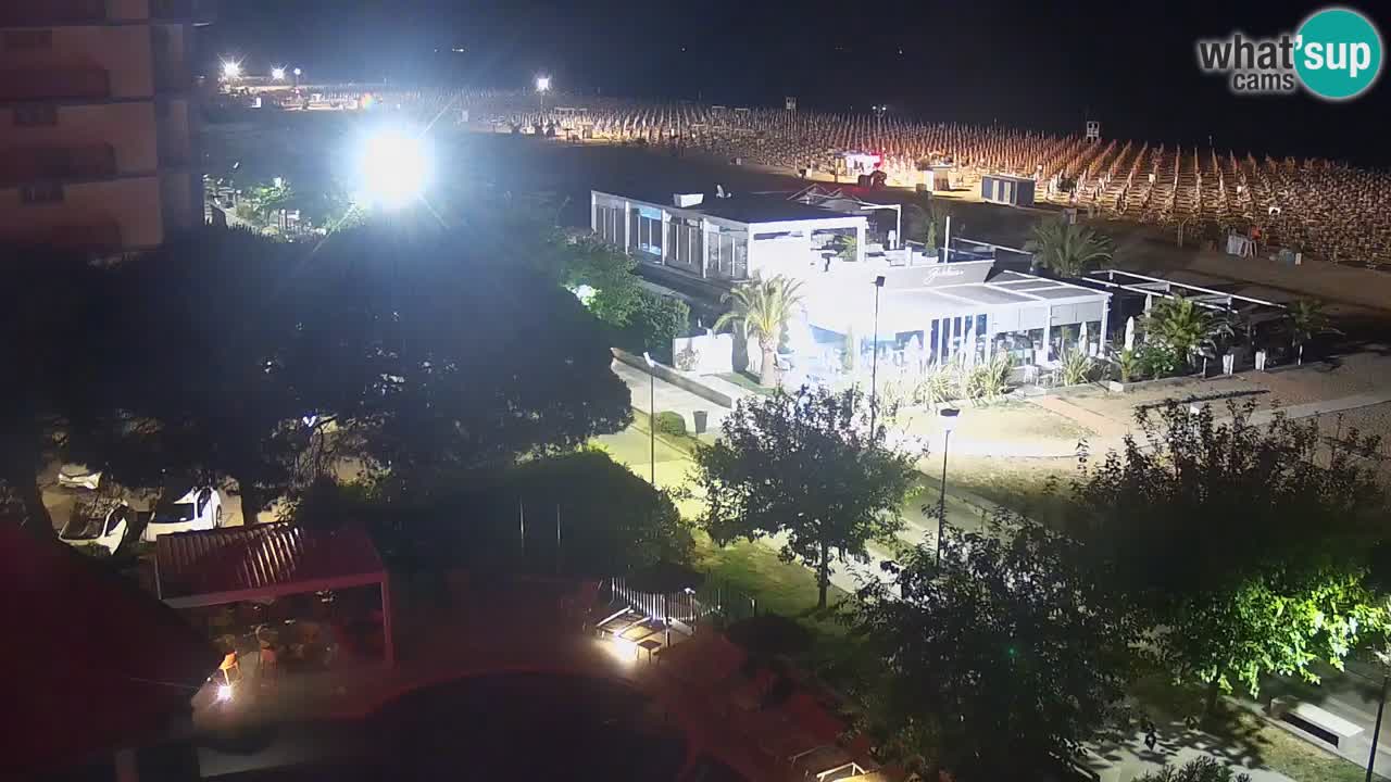 Web kamera Bibione plaža – pogled sa Ashanti ApartHotela