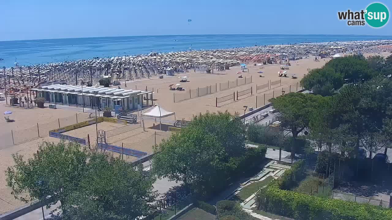 Webcam en vivo playa Bibione – vista desde Ashanti ApartHotel