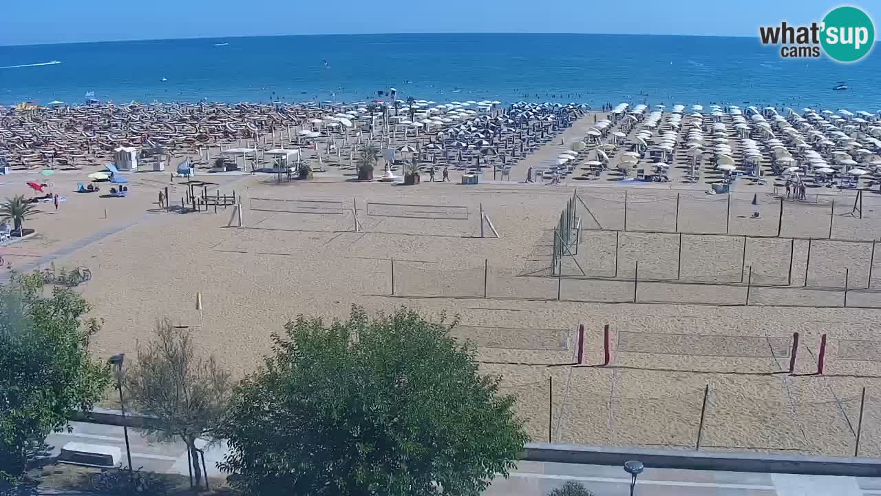 Webcam en direct plage de Bibione – vue depuis Ashanti ApartHotel