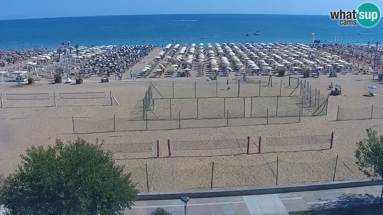 Web kamera Bibione plaža – pogled sa Ashanti ApartHotela