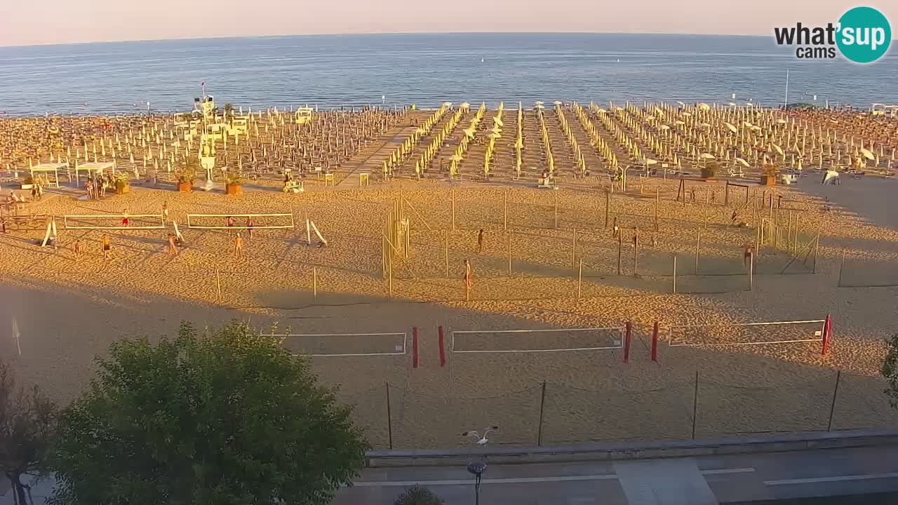 Webcam en direct plage de Bibione – vue depuis Ashanti ApartHotel