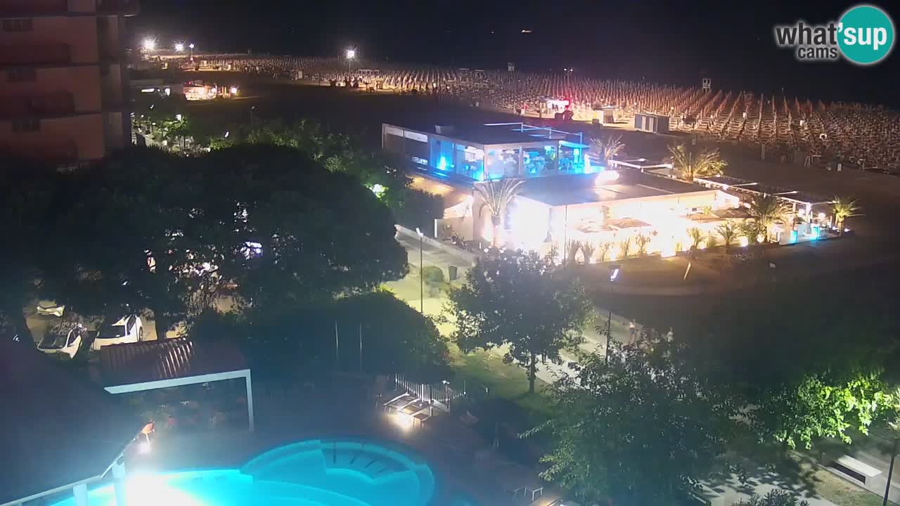 Web kamera Bibione plaža – pogled sa Ashanti ApartHotela