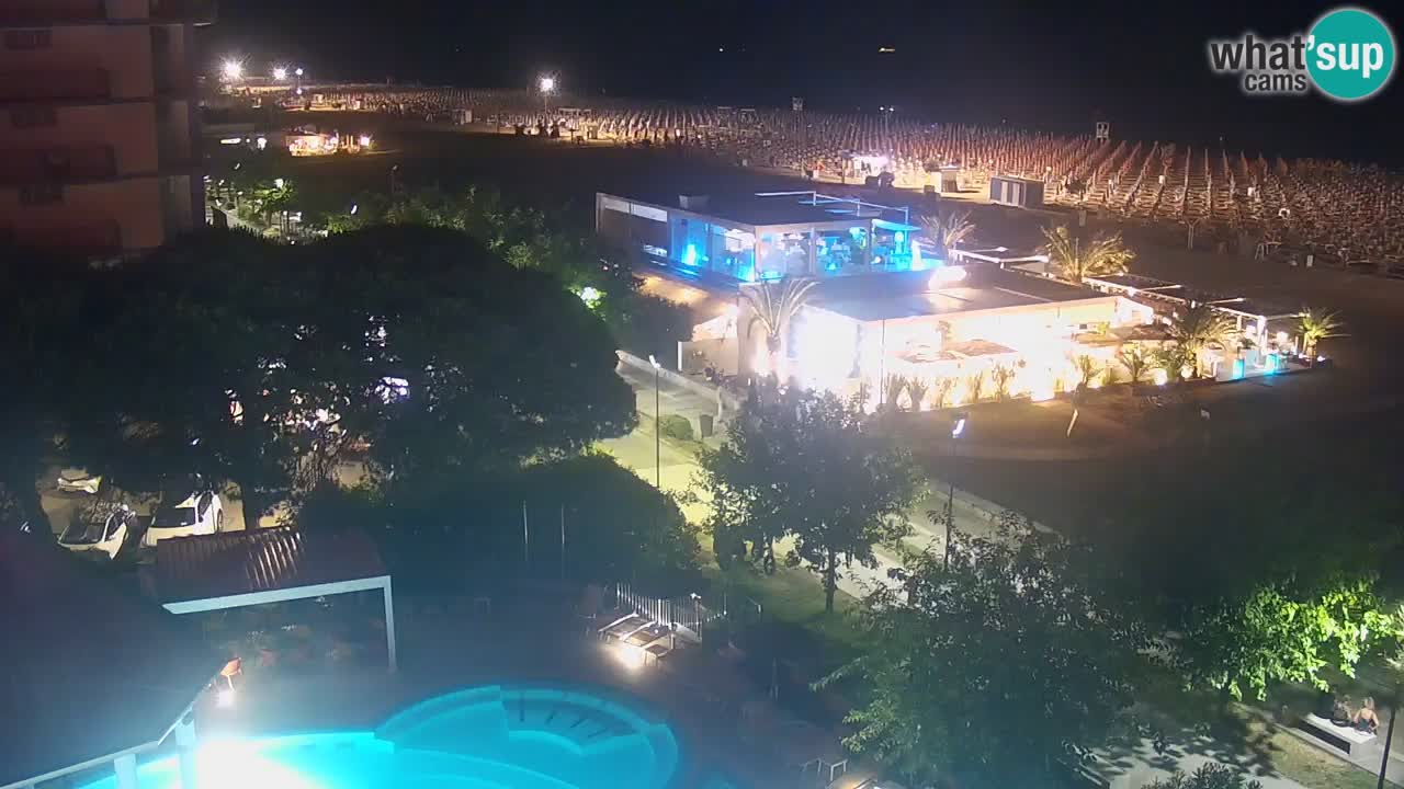 Webcam en vivo playa Bibione – vista desde Ashanti ApartHotel
