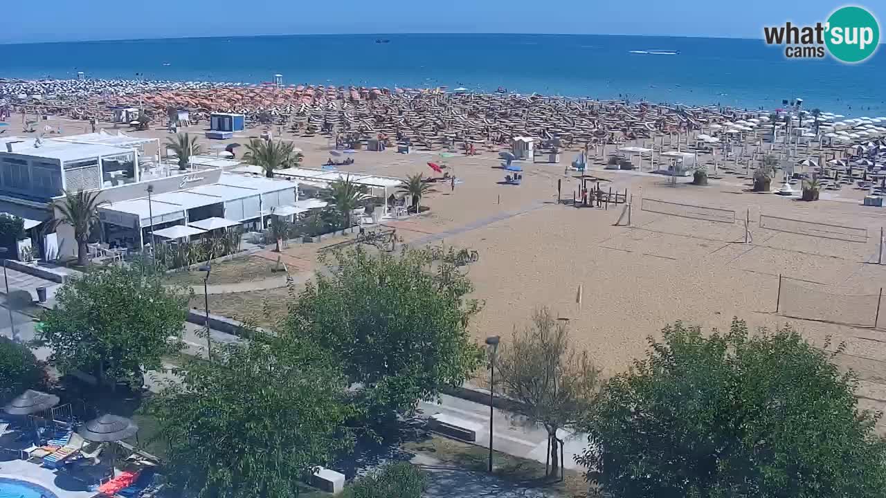 Webcam en direct plage de Bibione – vue depuis Ashanti ApartHotel