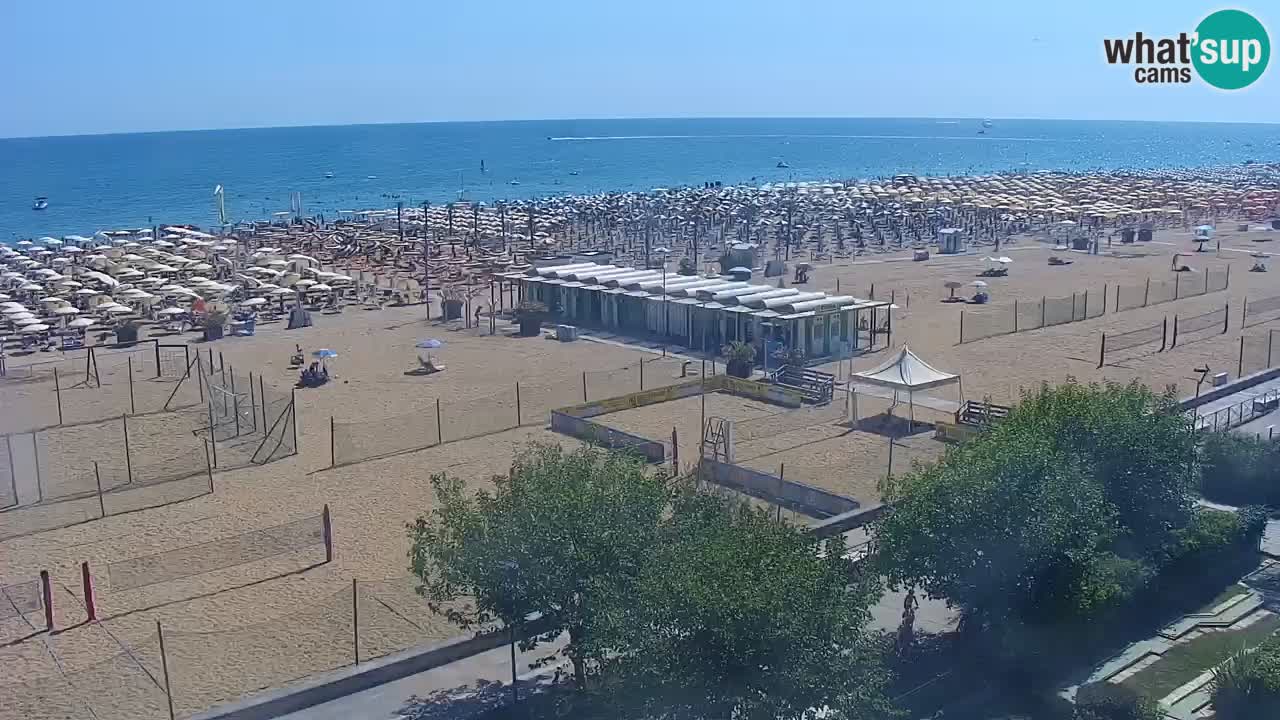 Webcam en vivo playa Bibione – vista desde Ashanti ApartHotel
