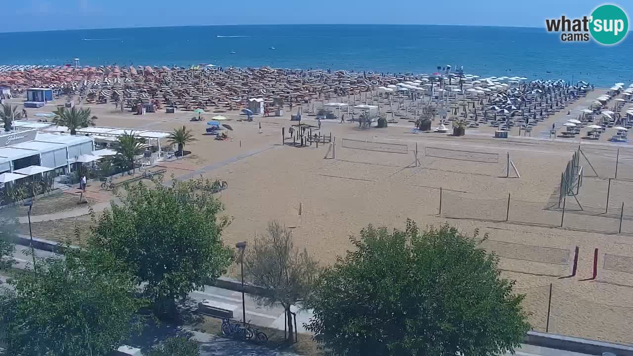 Webcam en direct plage de Bibione – vue depuis Ashanti ApartHotel