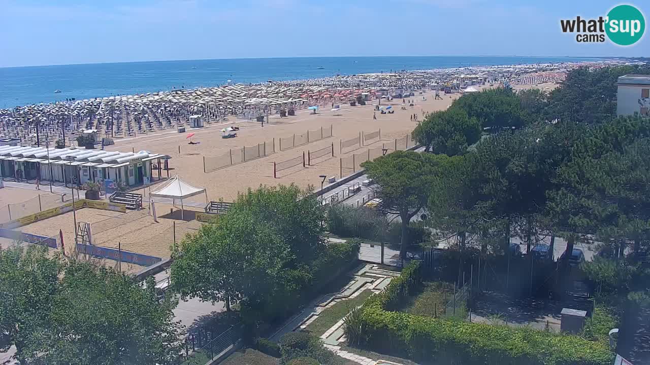 Webcam en direct plage de Bibione – vue depuis Ashanti ApartHotel
