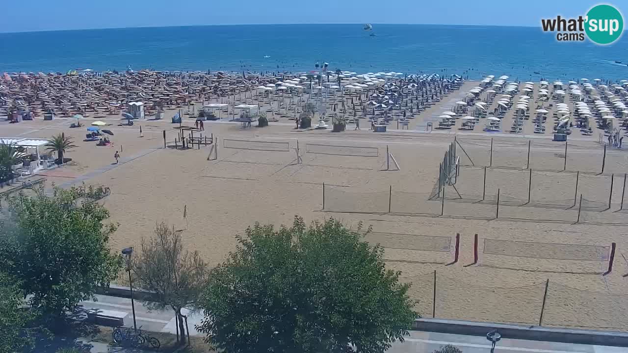 Webcam en direct plage de Bibione – vue depuis Ashanti ApartHotel
