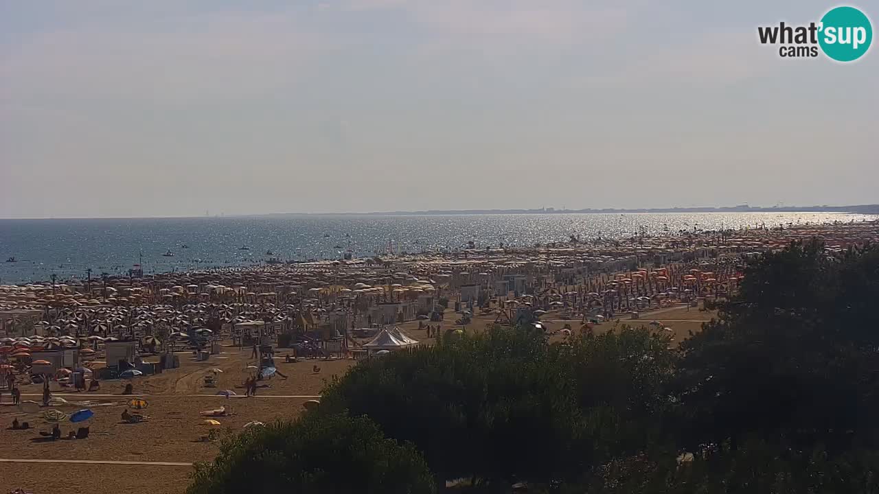 Webcam en direct plage de Bibione – vue depuis Ashanti ApartHotel