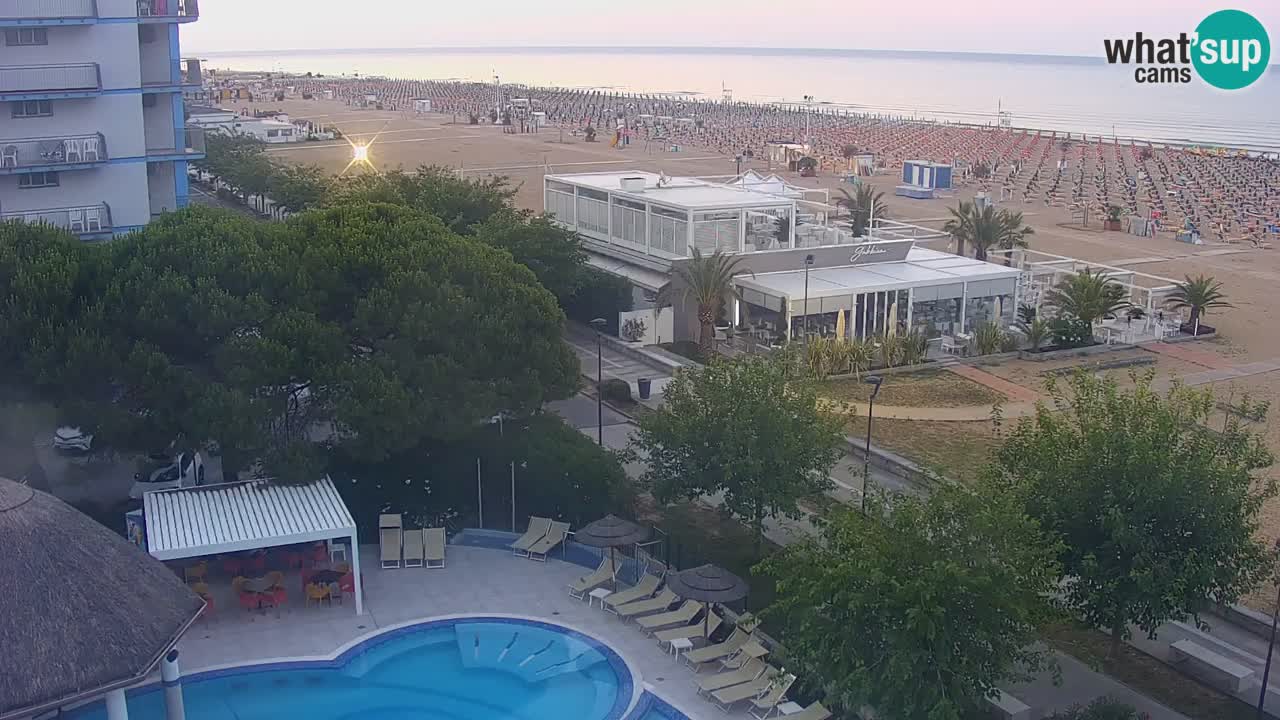 Webcam en direct plage de Bibione – vue depuis Ashanti ApartHotel