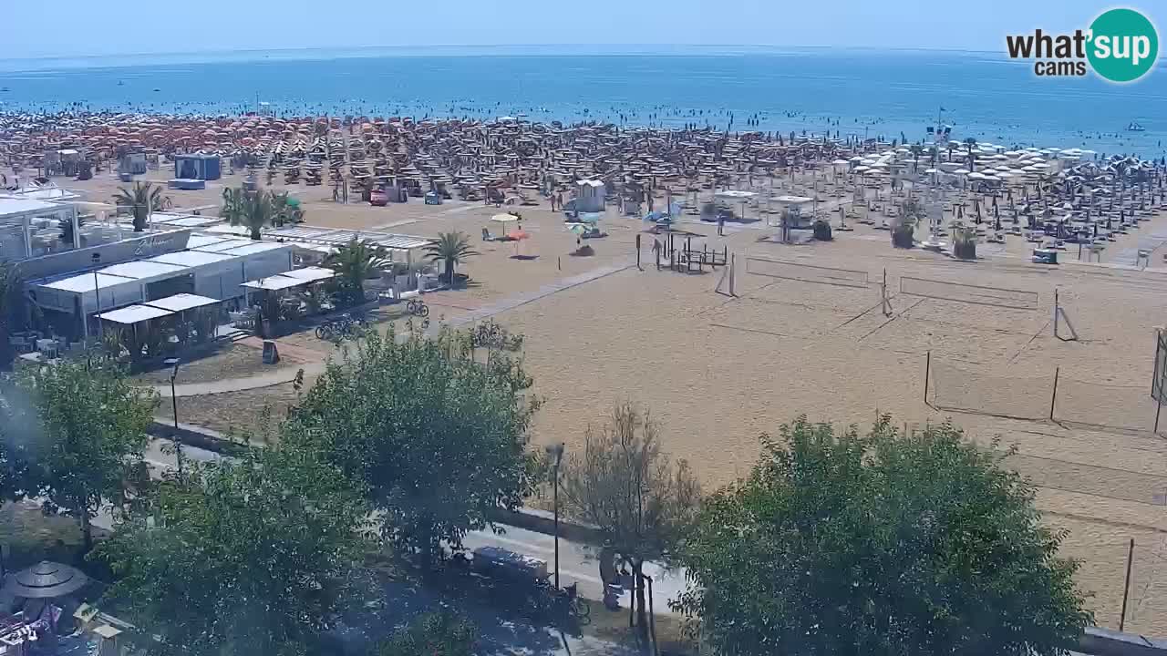 Webcam en vivo playa Bibione – vista desde Ashanti ApartHotel