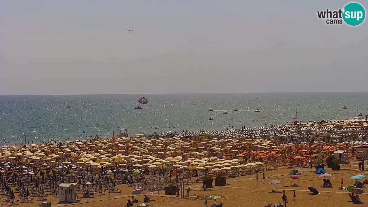 Webcam en vivo playa Bibione – vista desde Ashanti ApartHotel