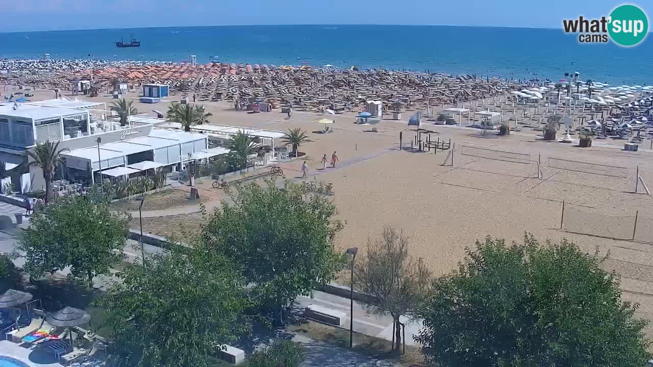 Web kamera Bibione plaža – pogled sa Ashanti ApartHotela