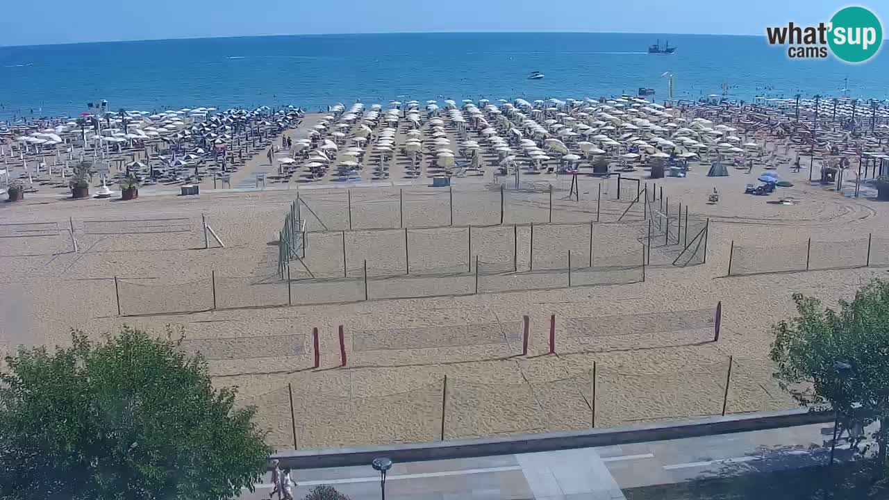 Webcam en direct plage de Bibione – vue depuis Ashanti ApartHotel