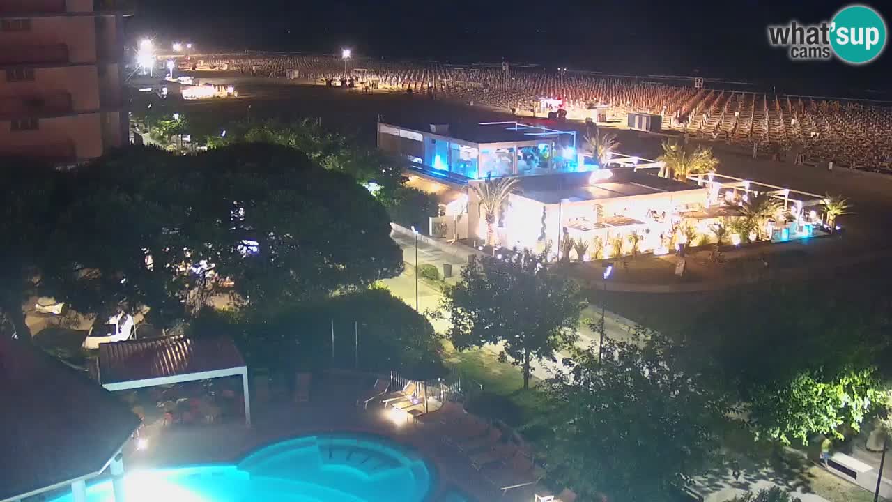 Webcam en vivo playa Bibione – vista desde Ashanti ApartHotel