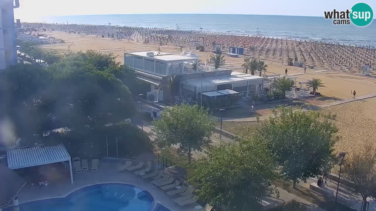 Web kamera Bibione plaža – pogled sa Ashanti ApartHotela