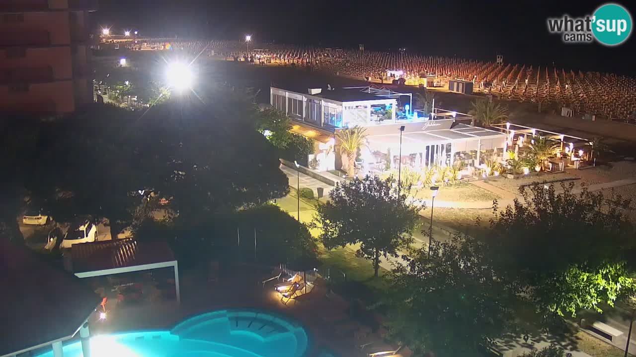 Web kamera Bibione plaža – pogled sa Ashanti ApartHotela