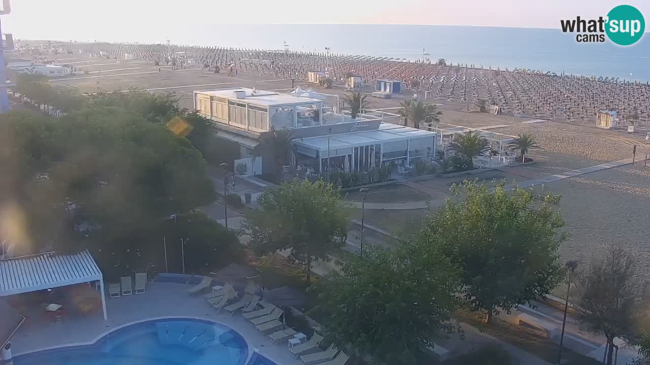 Webcam en vivo playa Bibione – vista desde Ashanti ApartHotel