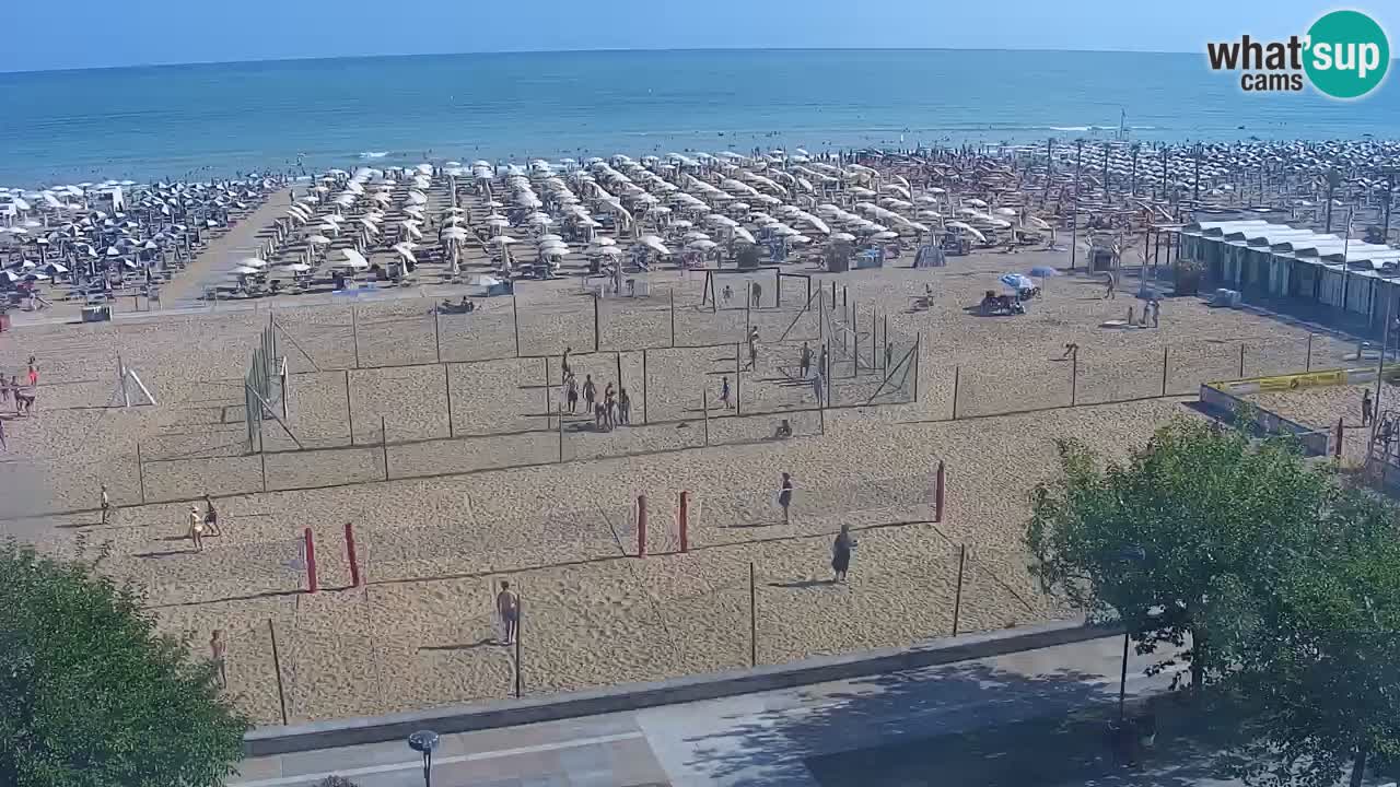 Web kamera Bibione plaža – pogled sa Ashanti ApartHotela