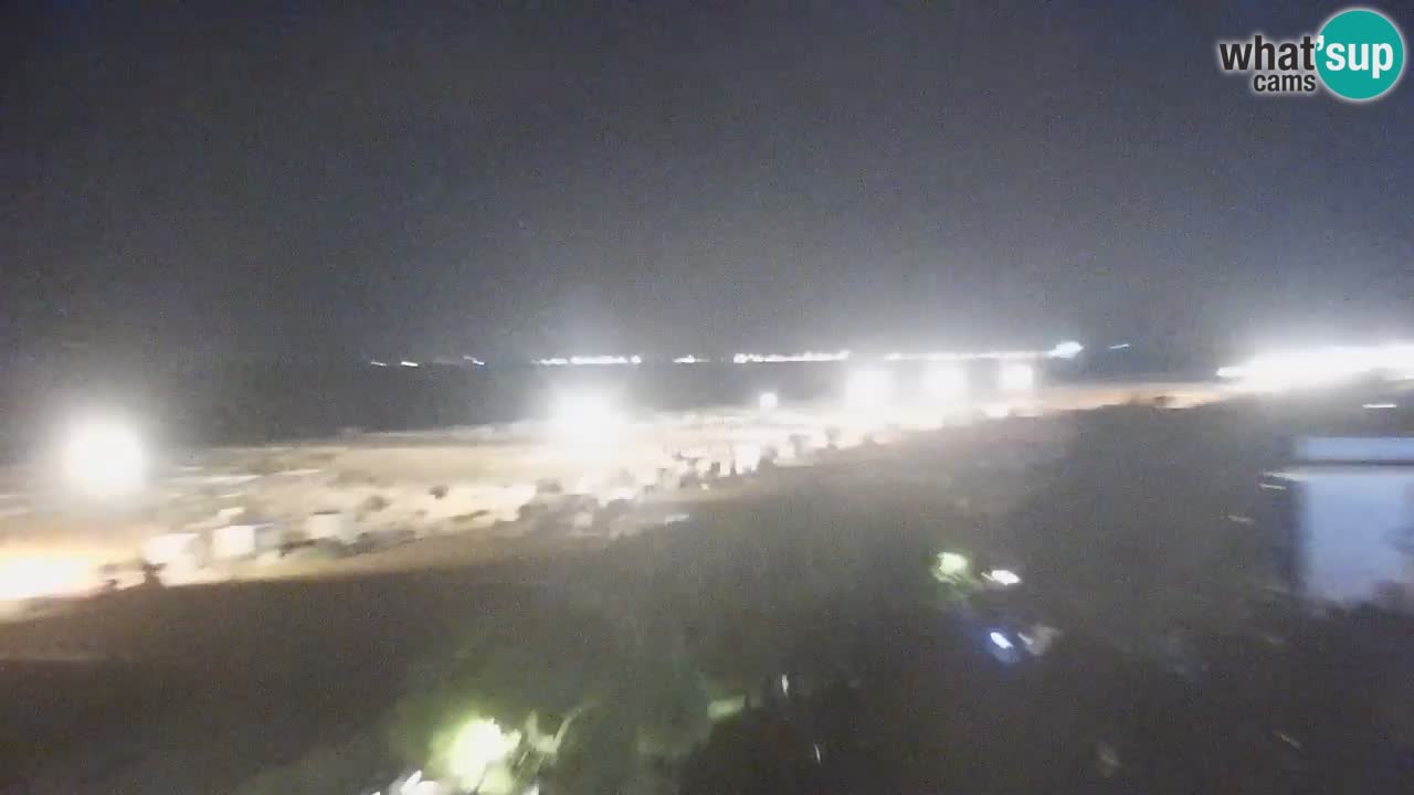 Spletna kamera Bibione plaža – pogled iz Ashanti ApartHotela