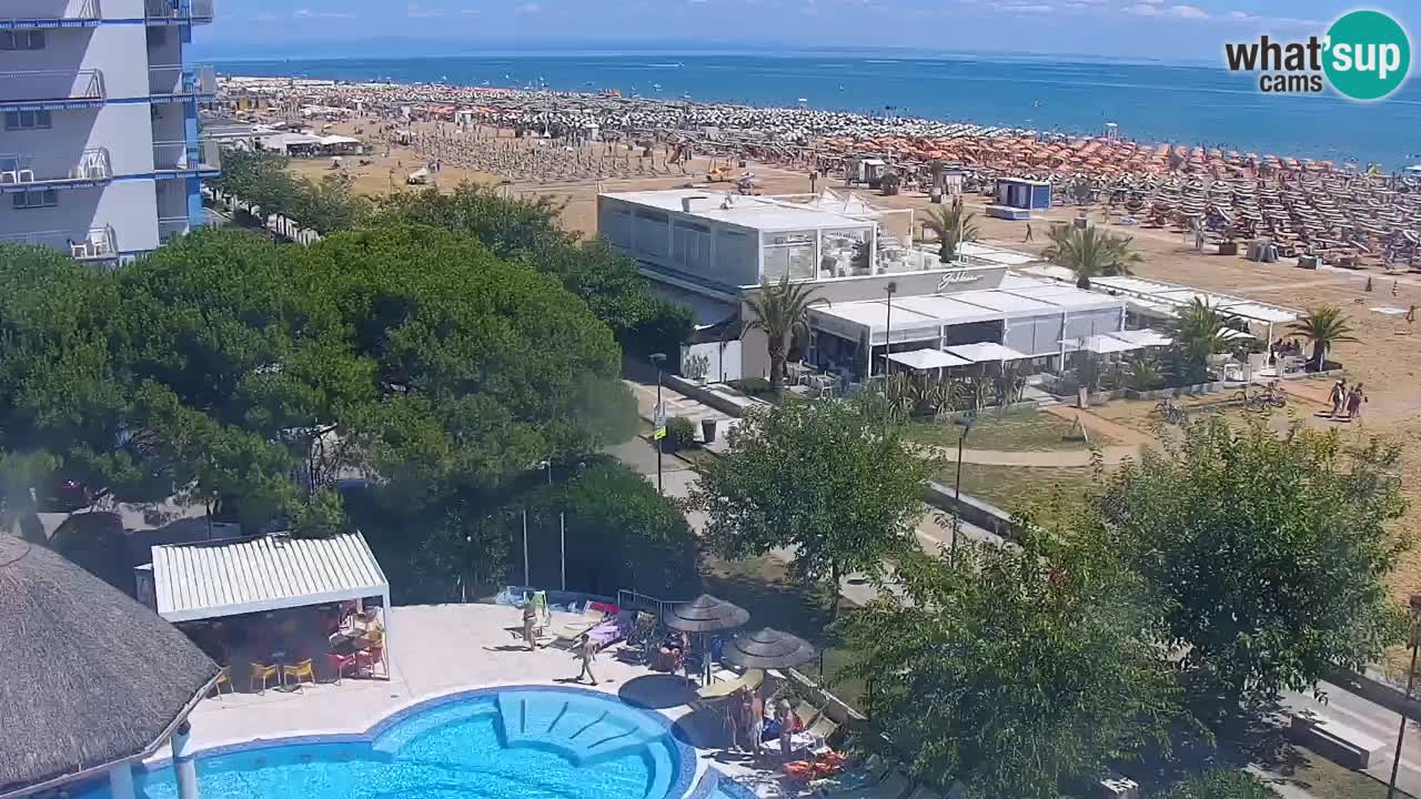 Live Webcam Bibione beach – view from Ashanti ApartHotel