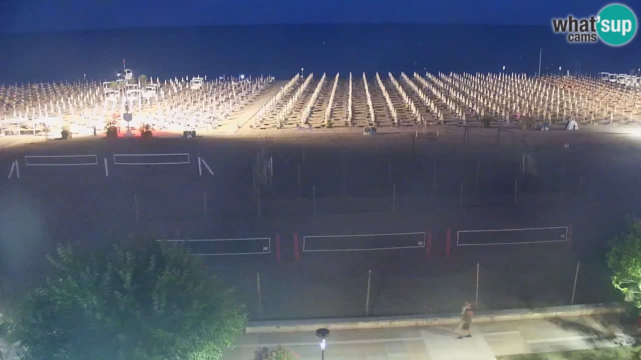 Webcam en direct plage de Bibione – vue depuis Ashanti ApartHotel